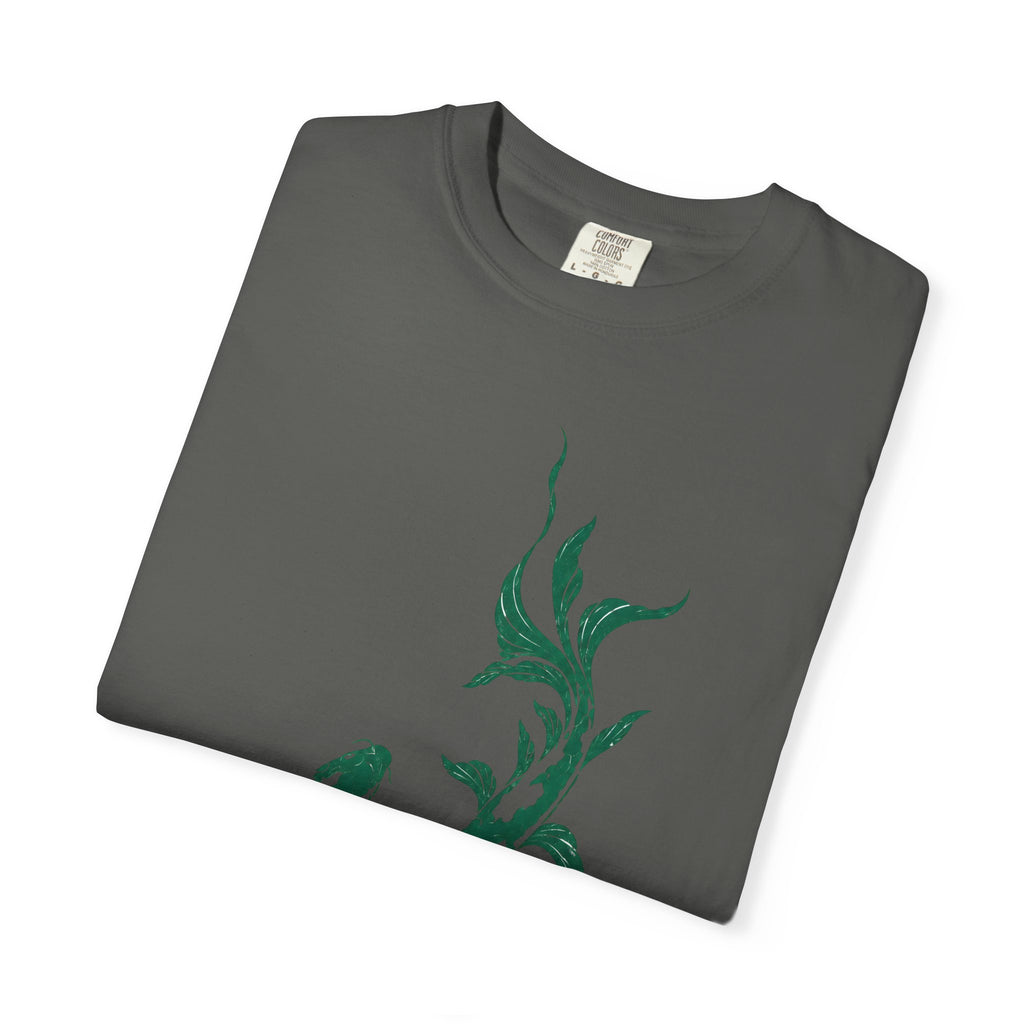 Koi Fish Graphic T-Shirt – Green Dual Koi Design