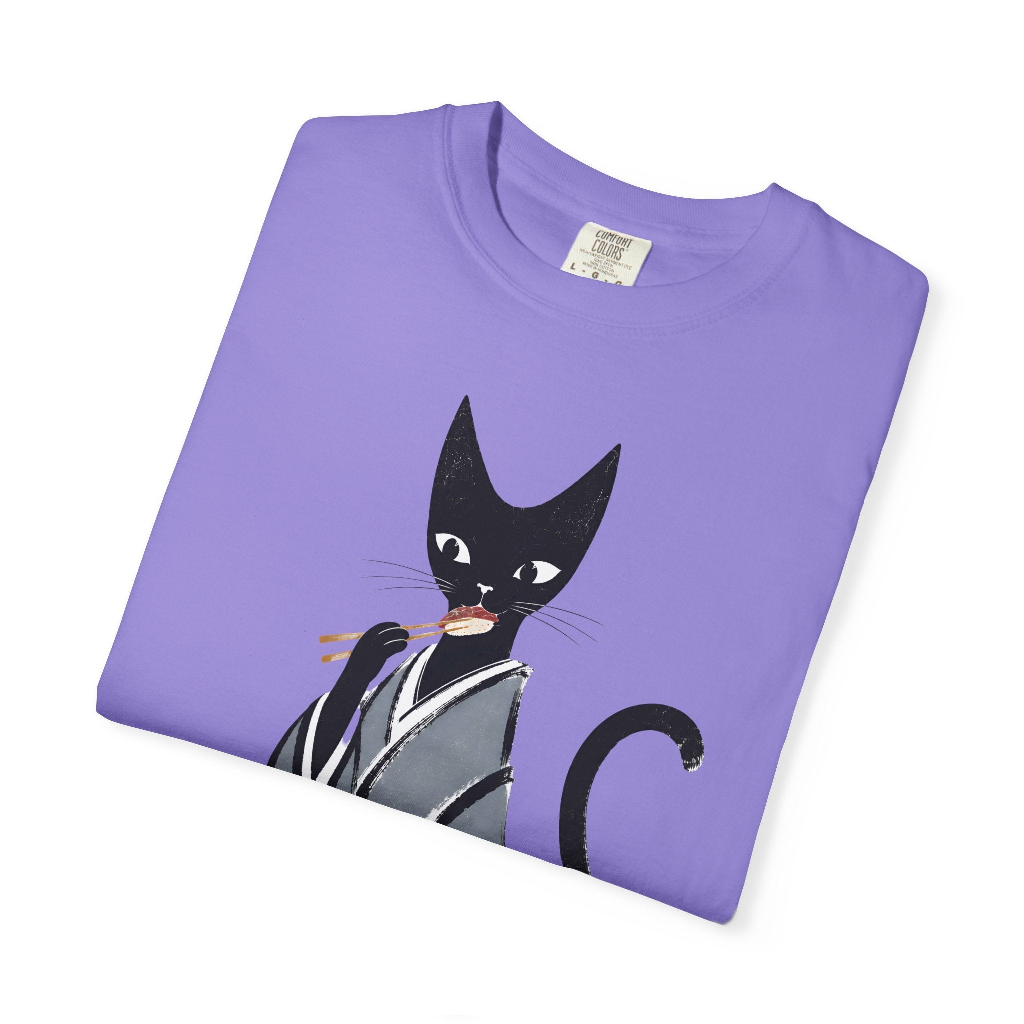 Kat in Kimono T-Shirt — Japanese Cat Illustration Tee