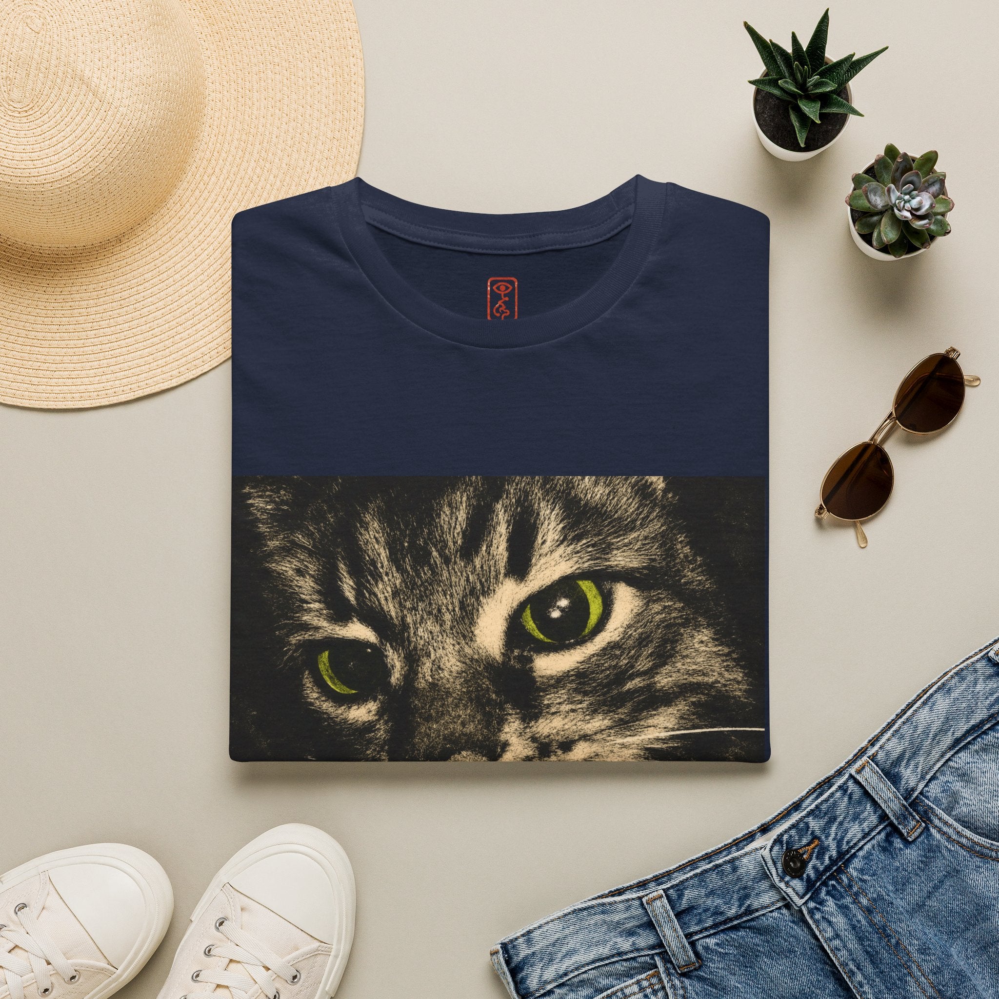 Cat T-Shirt — Retro Tabby Graphic Tee