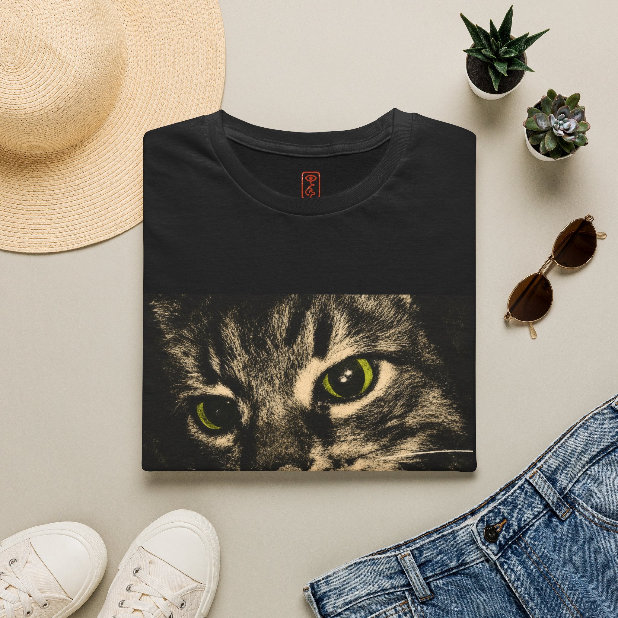 Cat T-Shirt — Retro Tabby Graphic Tee
