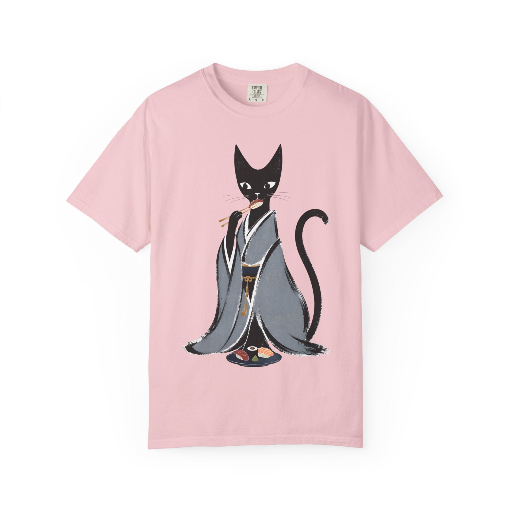 Kat in Kimono T-Shirt — Japanese Cat Illustration Tee