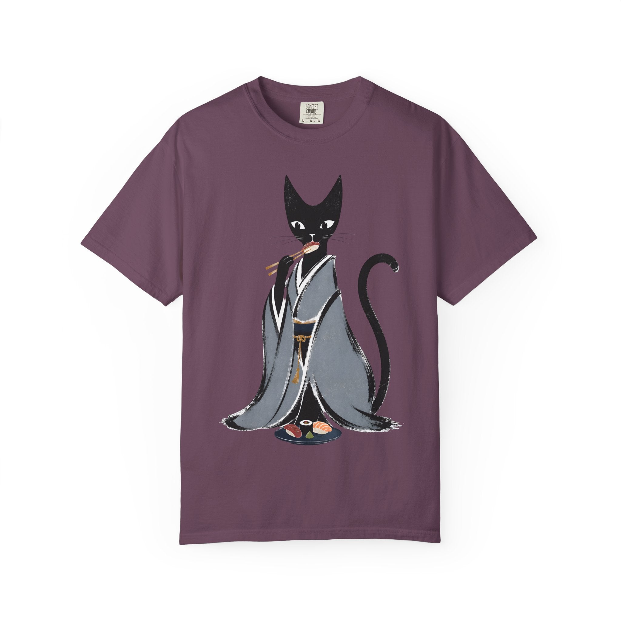 Kat in Kimono T-Shirt — Japanese Cat Illustration Tee