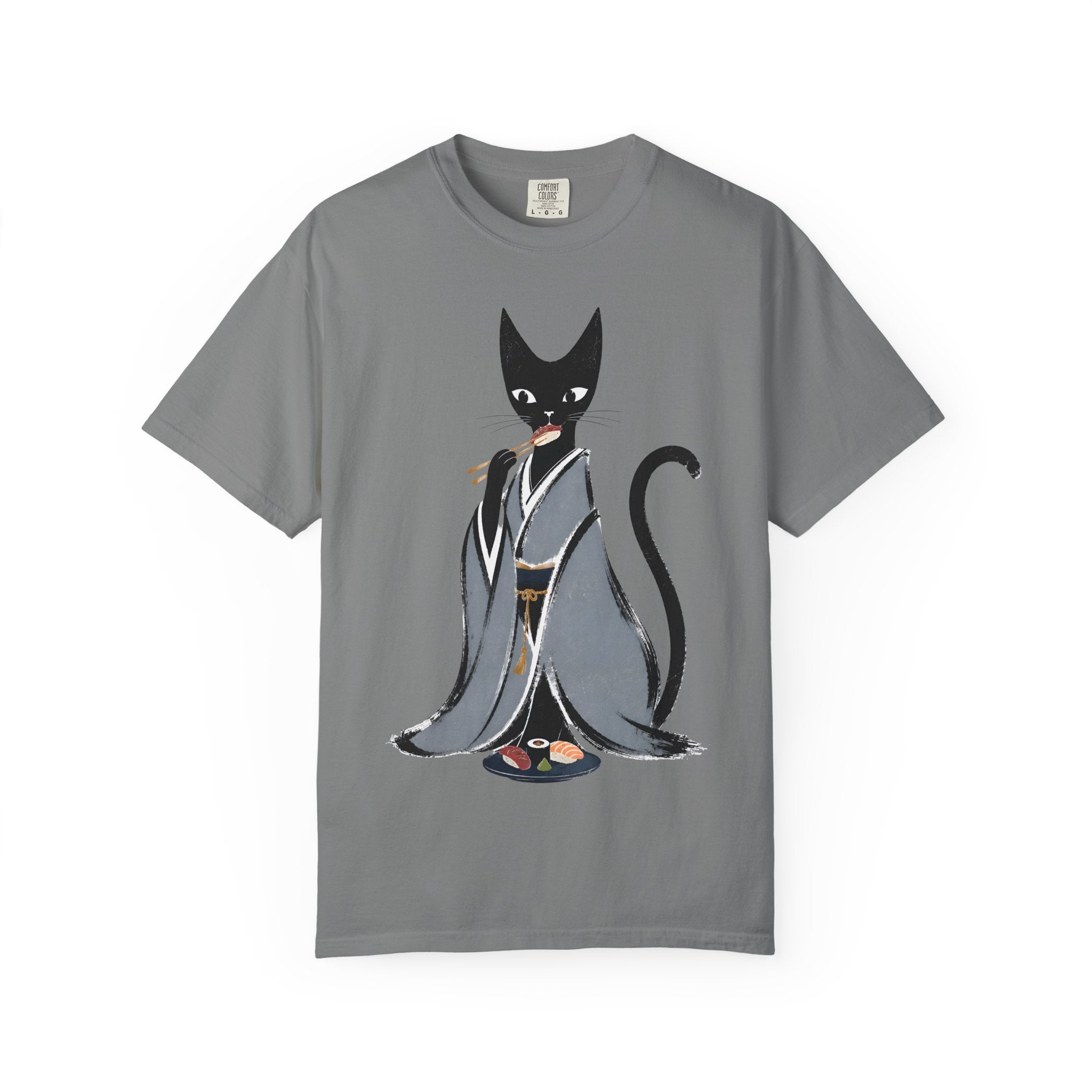 Kat in Kimono T-Shirt — Japanese Cat Illustration Tee