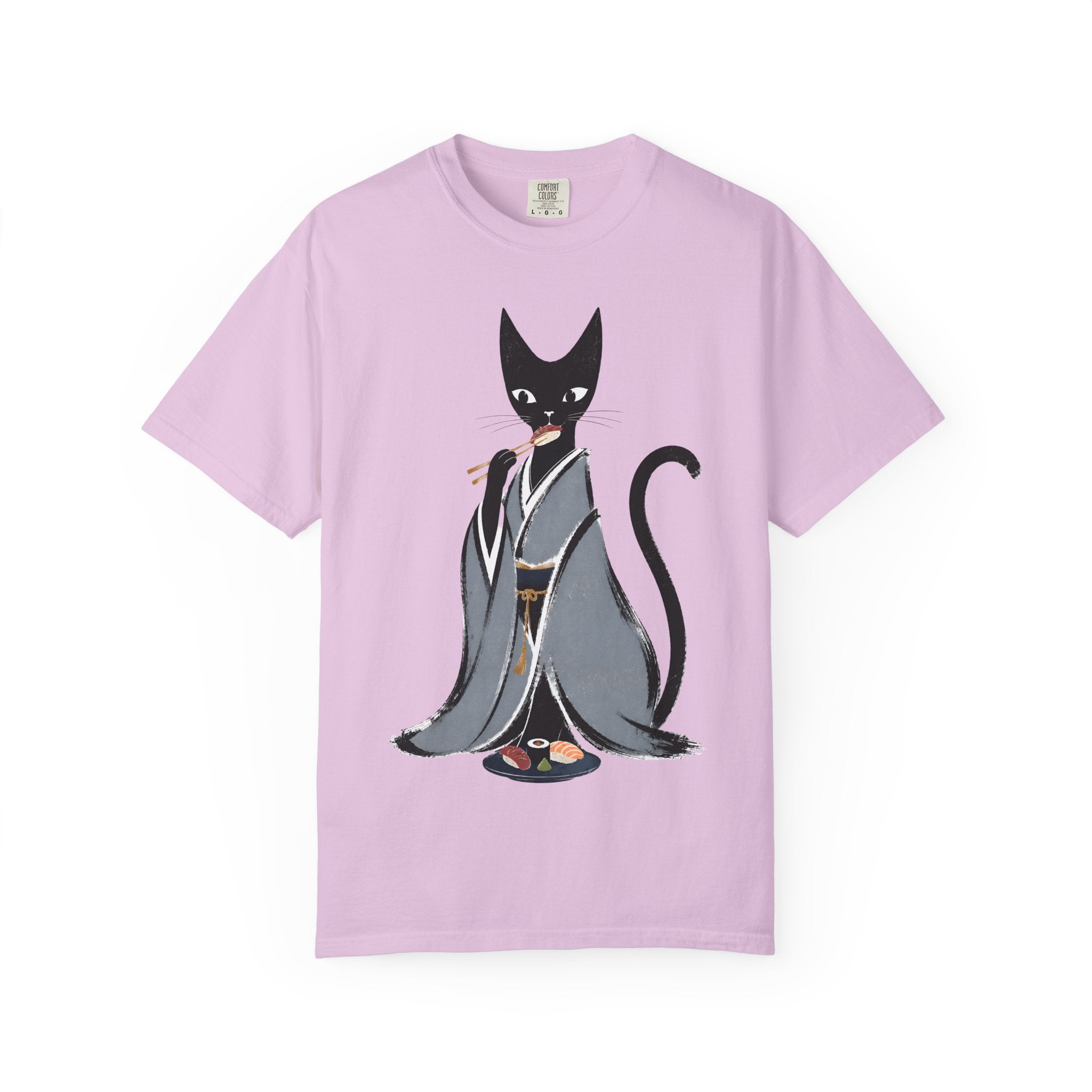 Kat in Kimono T-Shirt — Japanese Cat Illustration Tee