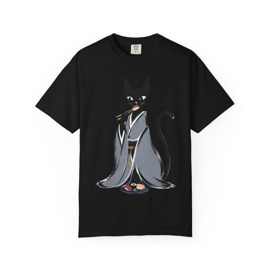 Kat in Kimono T-Shirt — Japanese Cat Illustration Tee