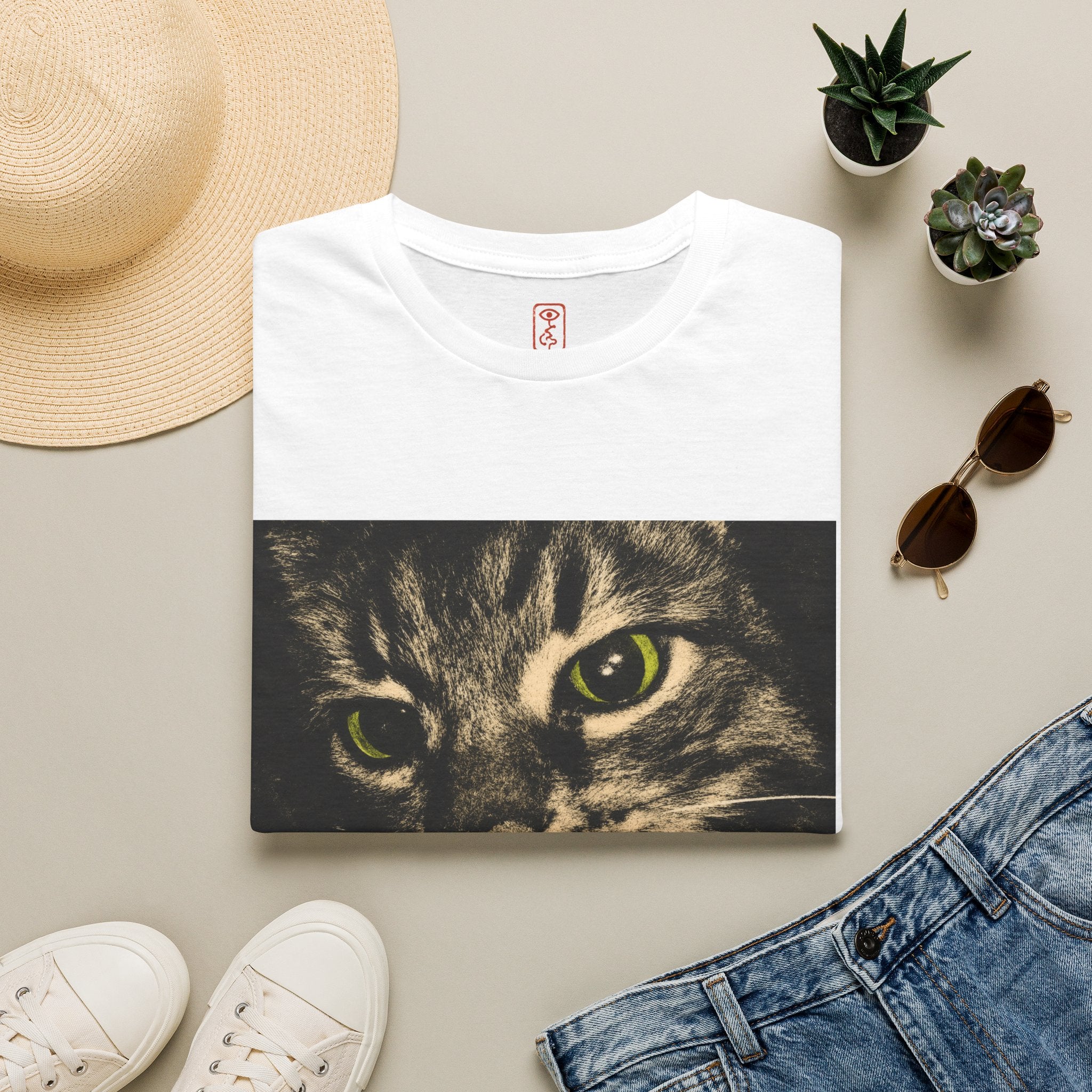 Cat T-Shirt — Retro Tabby Graphic Tee