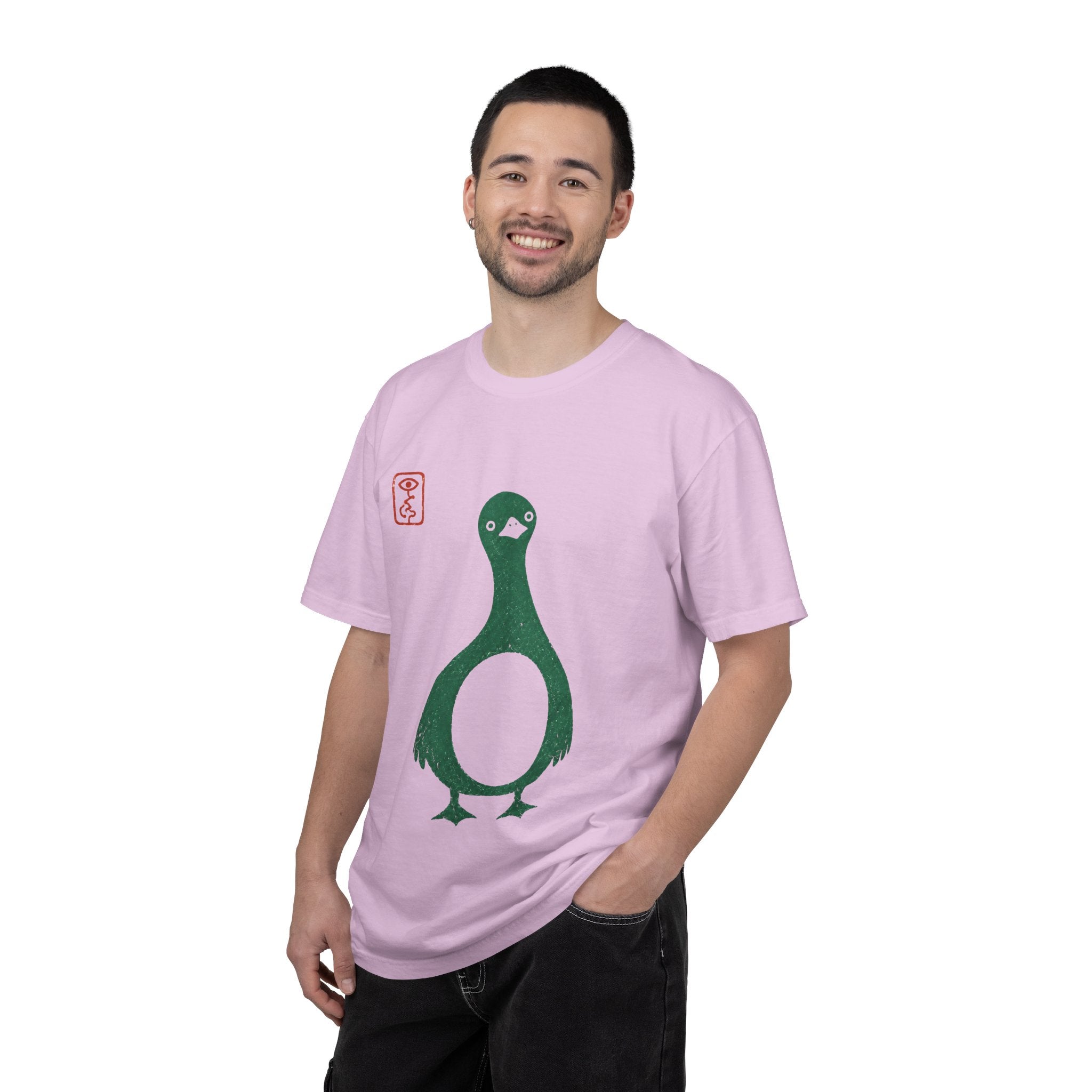 Pigeon Graphic T-Shirt — Vintage Green Bird Print