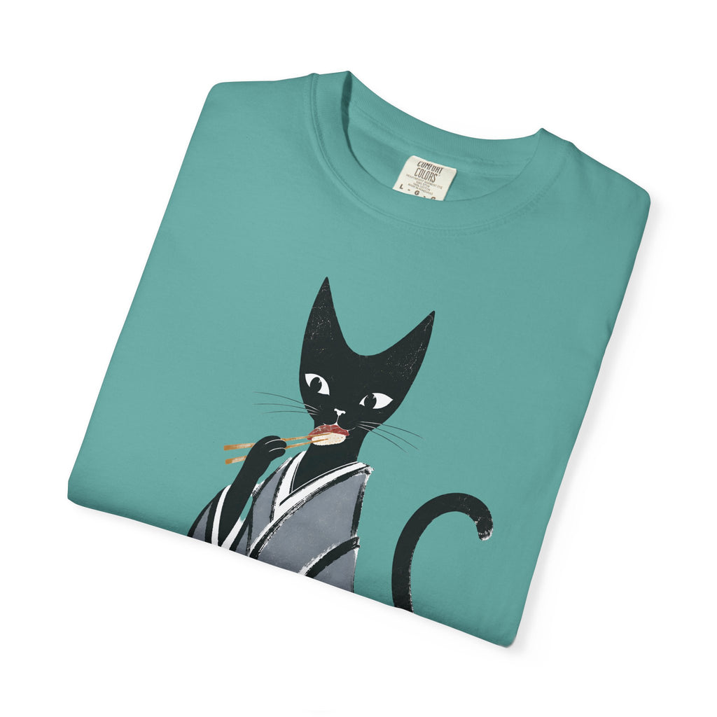 Kat in Kimono T-Shirt — Japanese Cat Illustration Tee