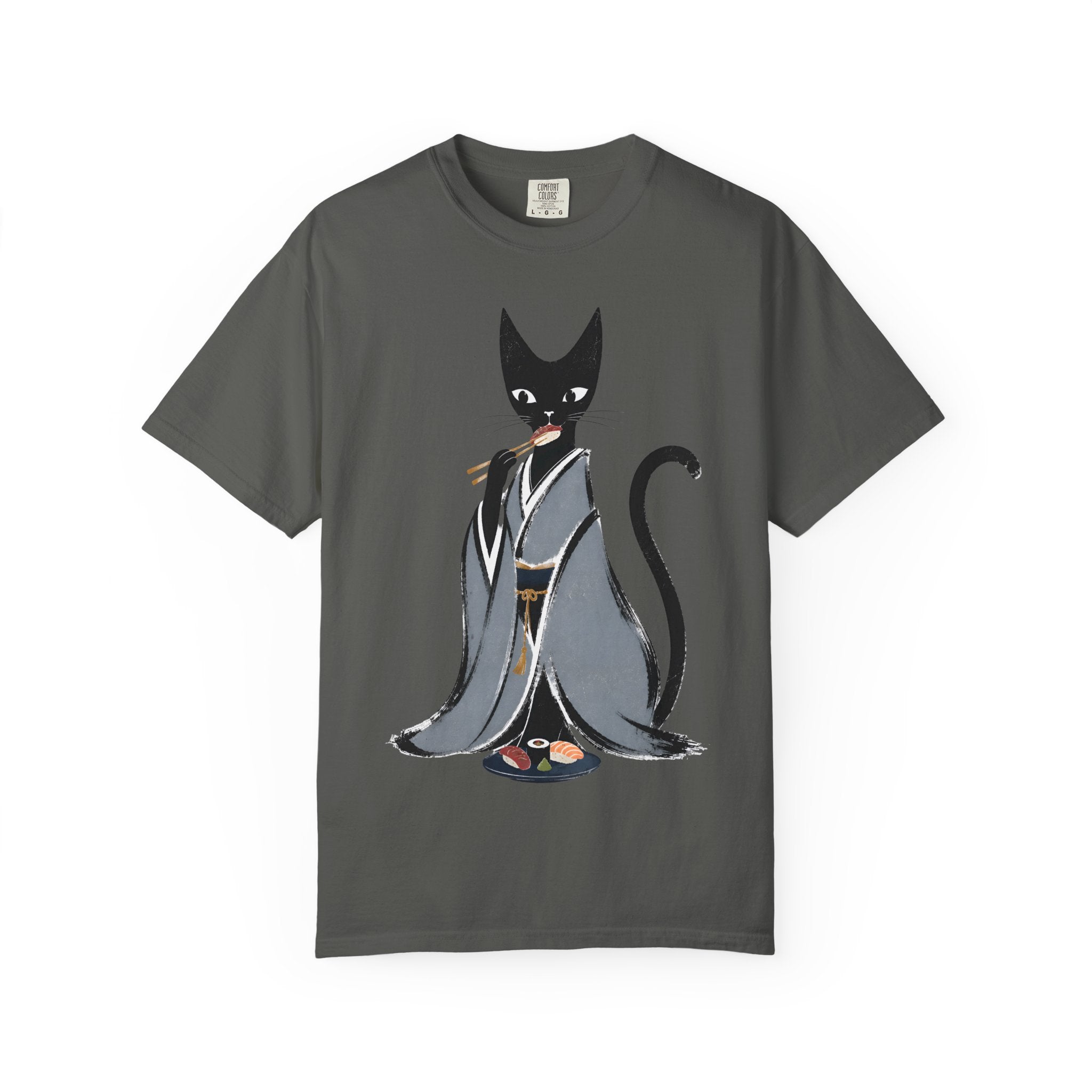 Kat in Kimono T-Shirt — Japanese Cat Illustration Tee