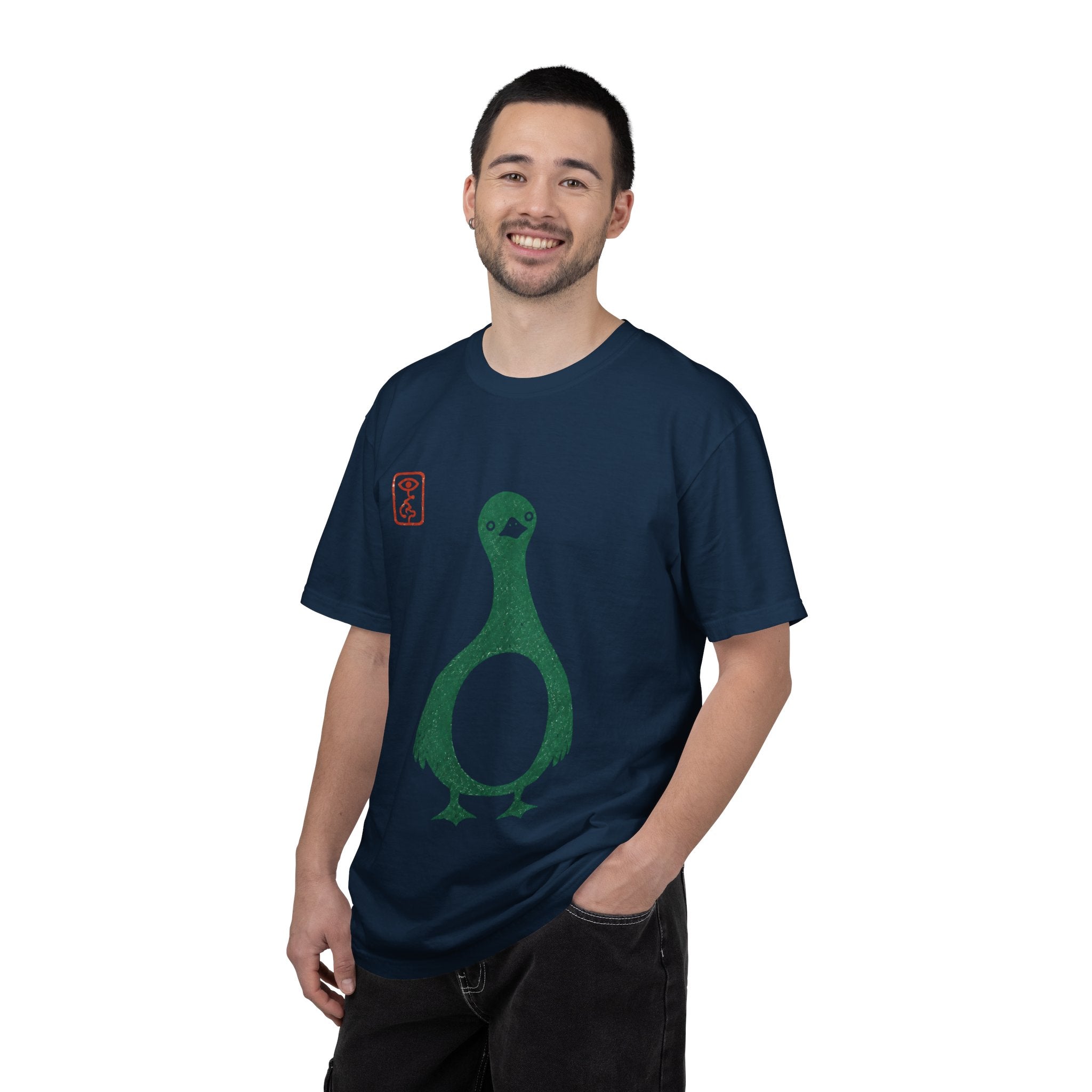 Pigeon Graphic T-Shirt — Vintage Green Bird Print