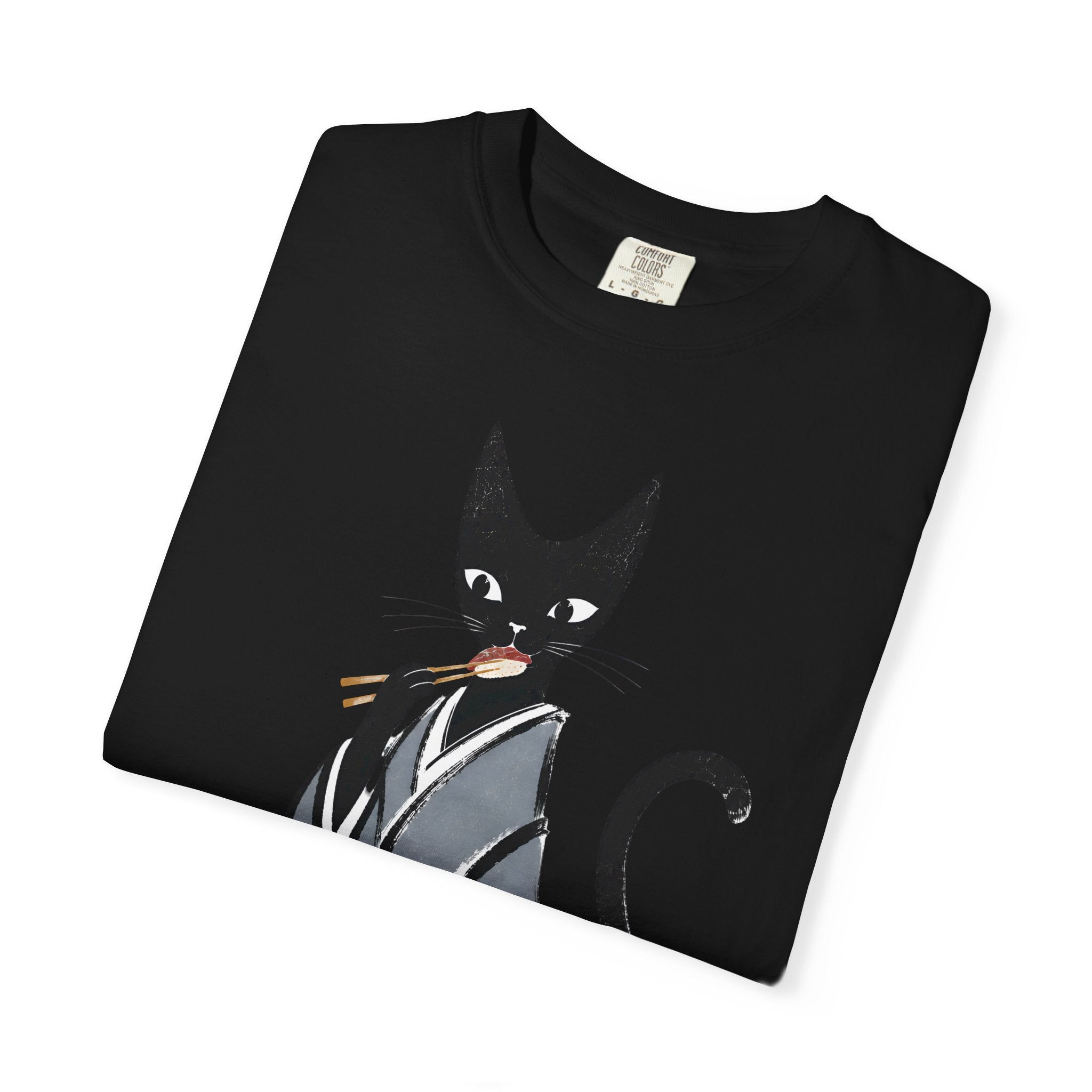 Kat in Kimono T-Shirt — Japanese Cat Illustration Tee