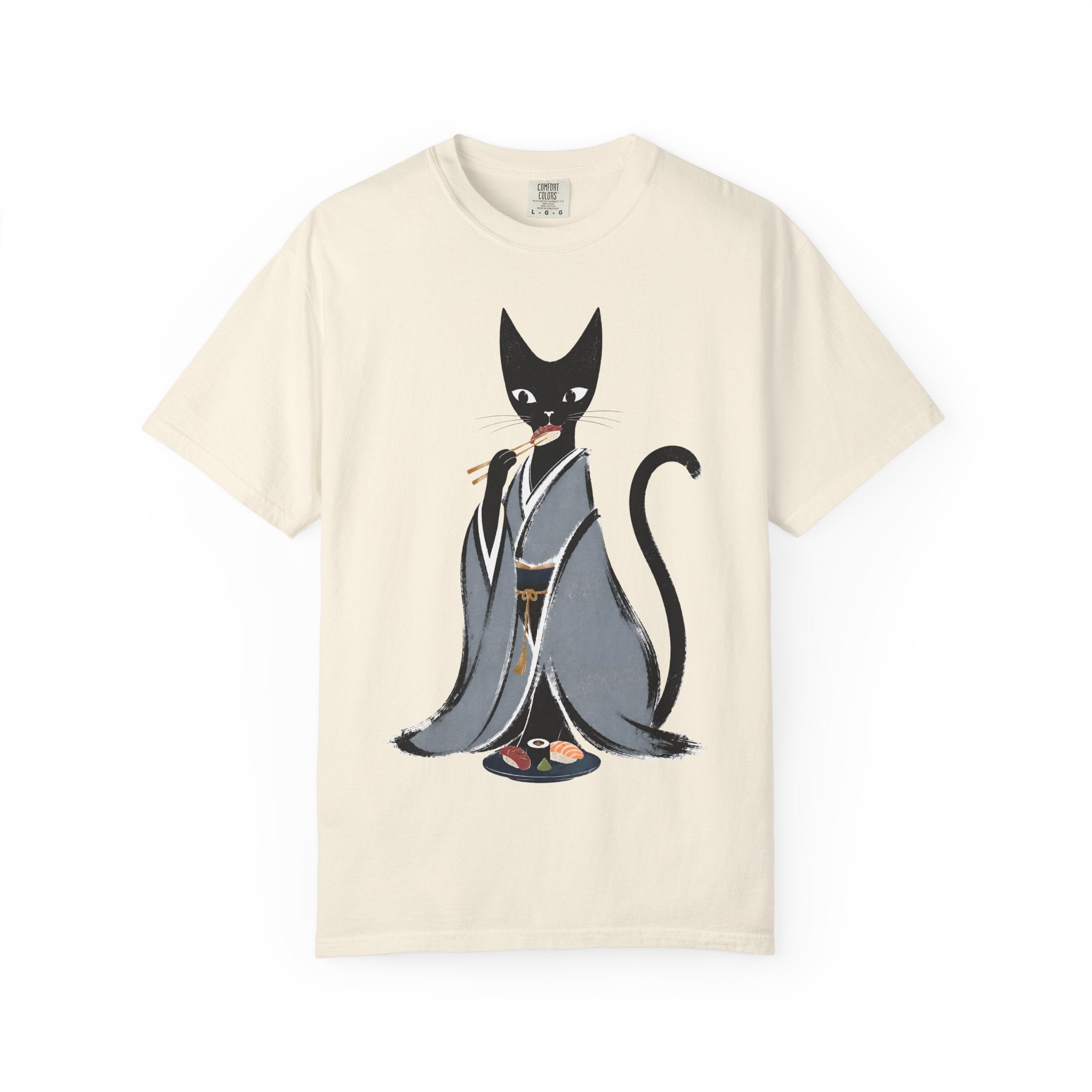 Kat in Kimono T-Shirt — Japanese Cat Illustration Tee