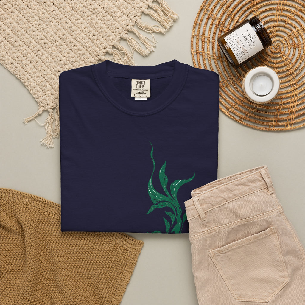 Koi Fish Graphic T-Shirt – Green Dual Koi Design