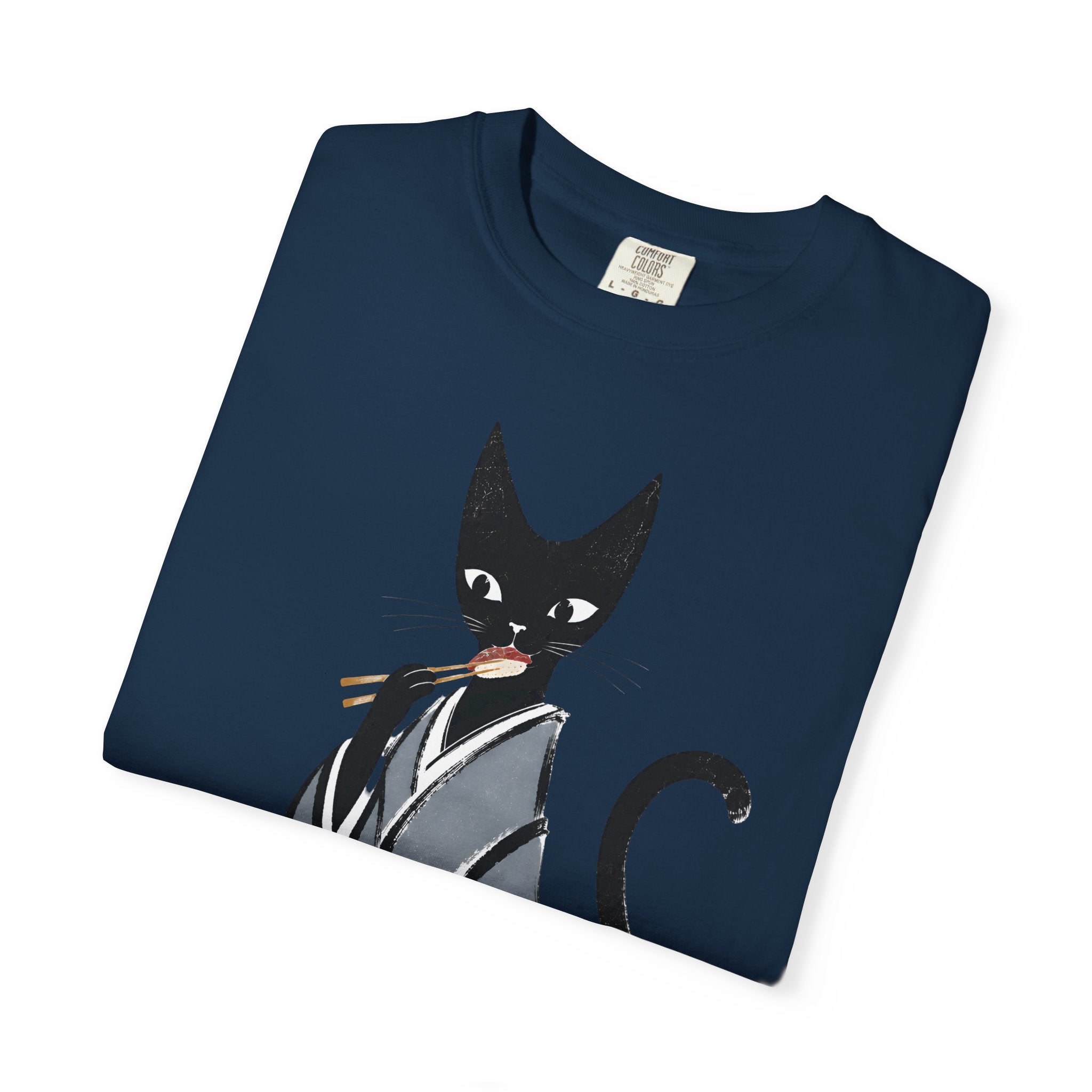 Kat in Kimono T-Shirt — Japanese Cat Illustration Tee