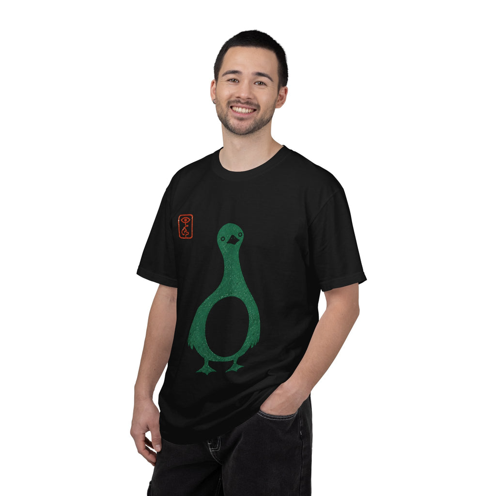 Pigeon Graphic T-Shirt — Vintage Green Bird Print
