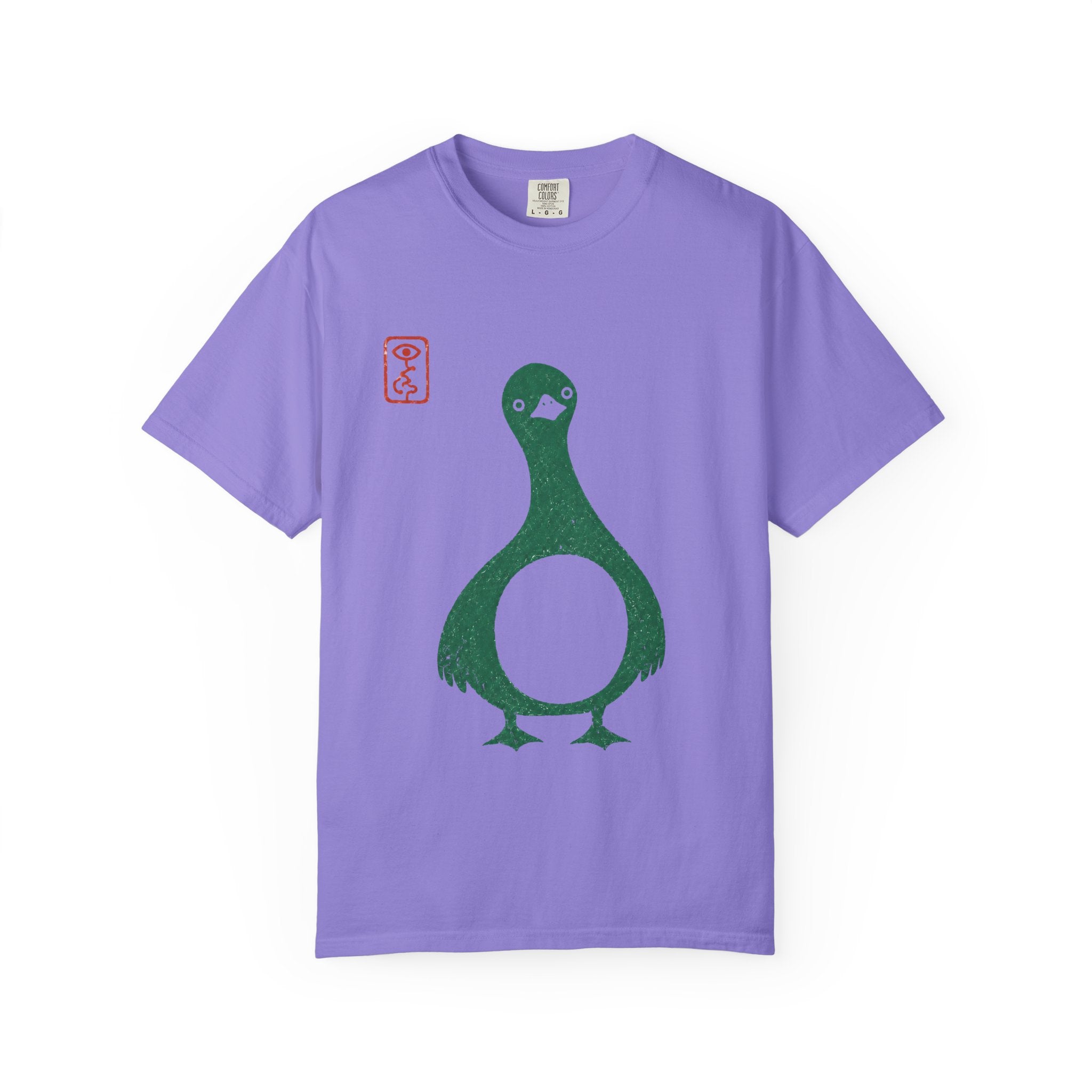 Pigeon Graphic T-Shirt — Vintage Green Bird Print