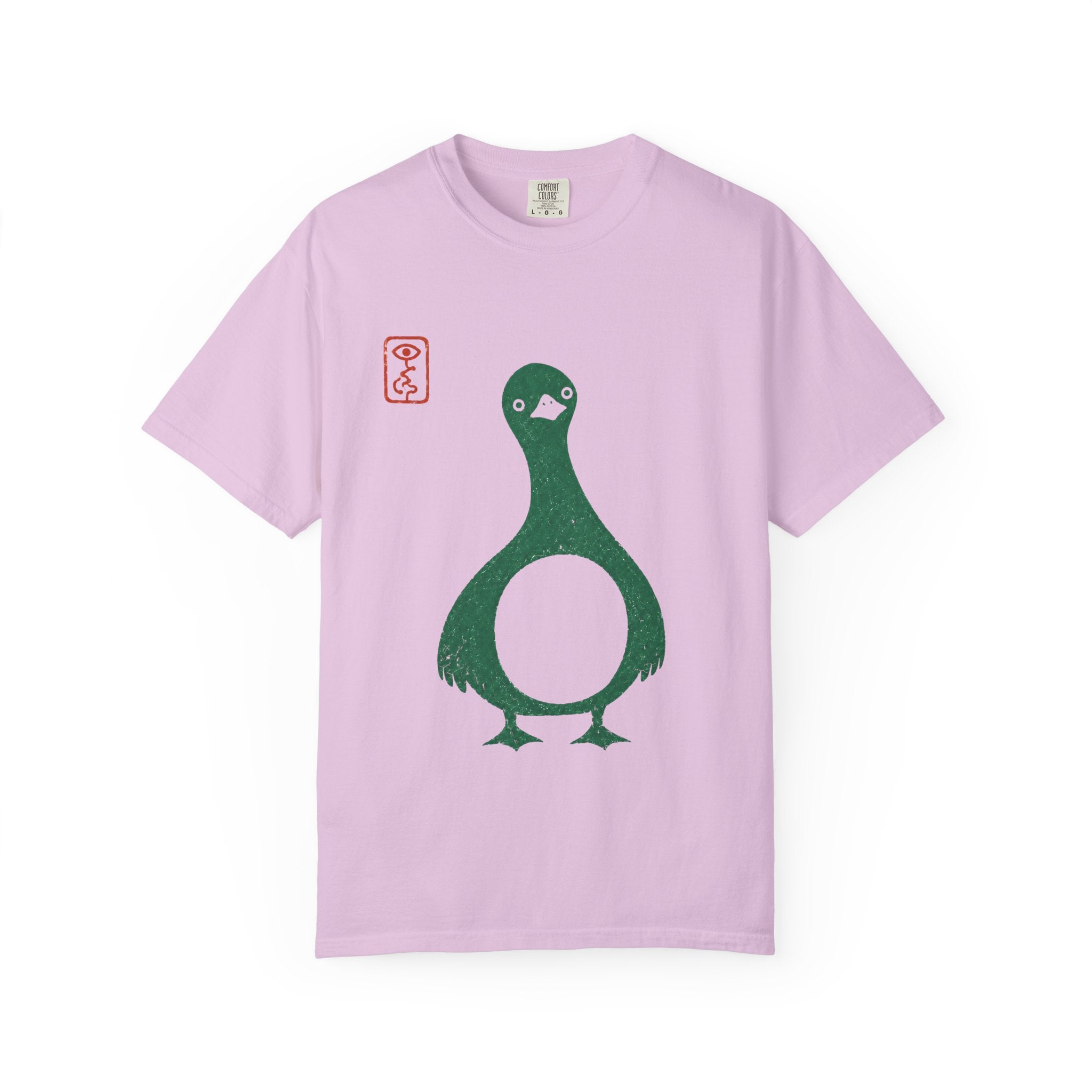 Pigeon Graphic T-Shirt — Vintage Green Bird Print