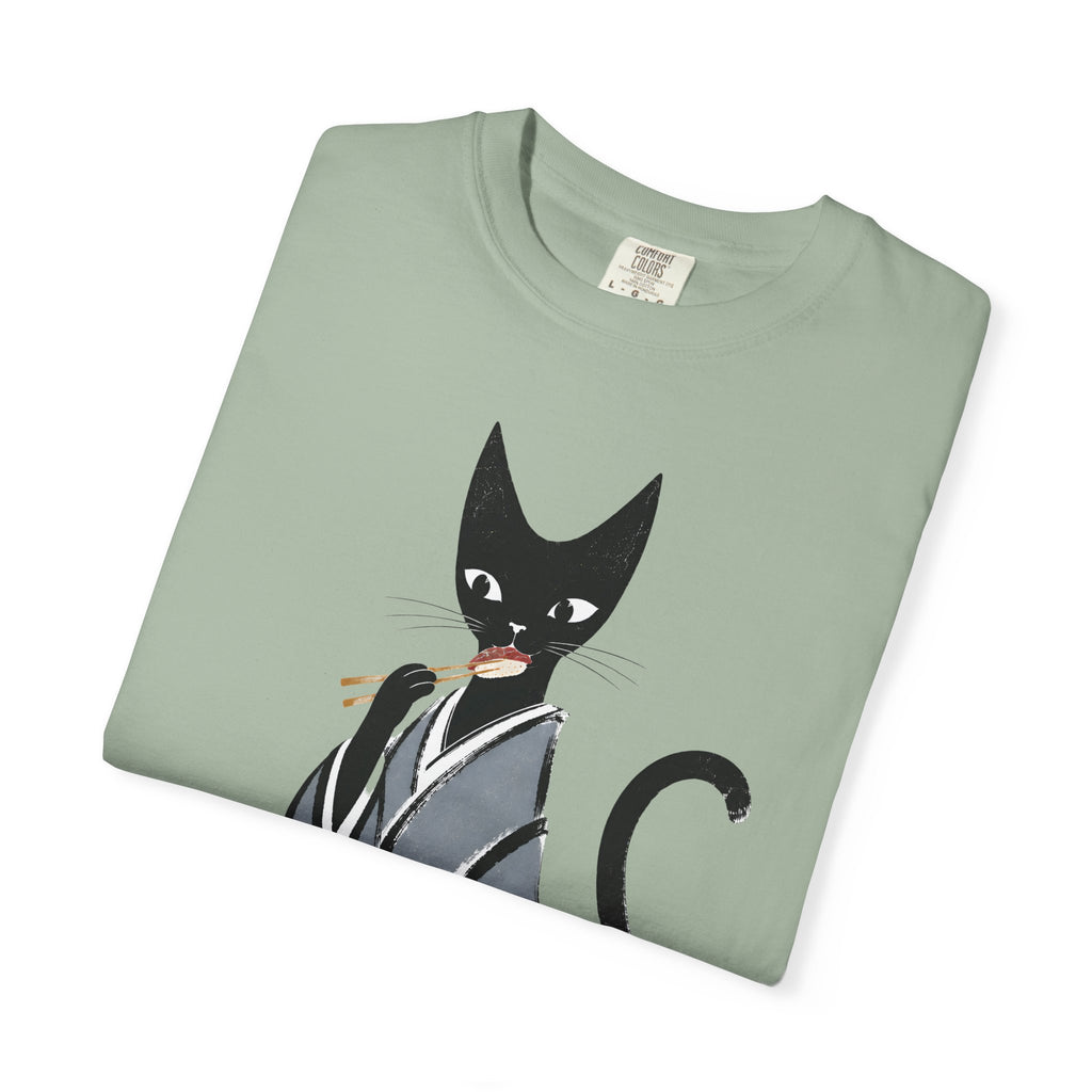 Kat in Kimono T-Shirt — Japanese Cat Illustration Tee