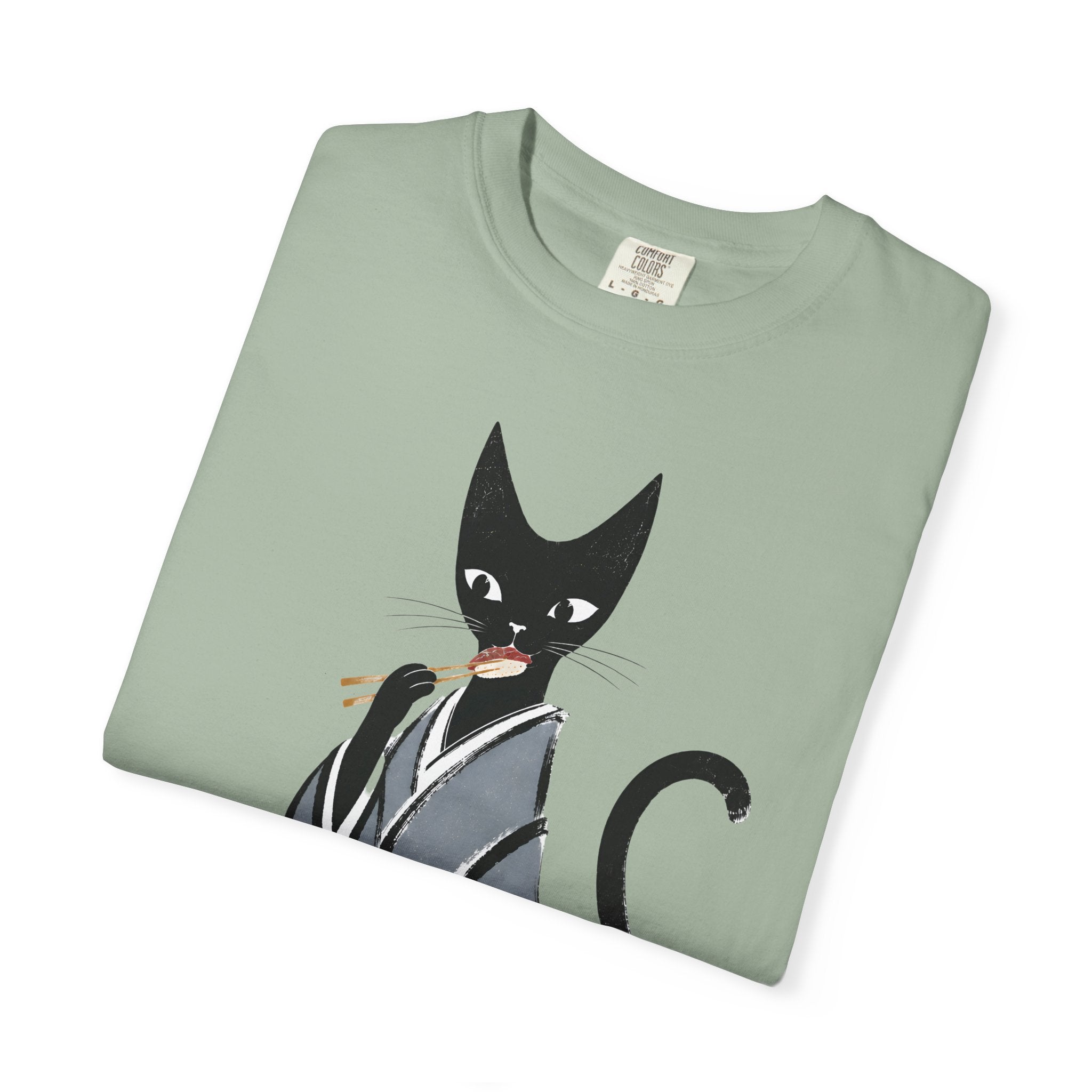 Kat in Kimono T-Shirt — Japanese Cat Illustration Tee