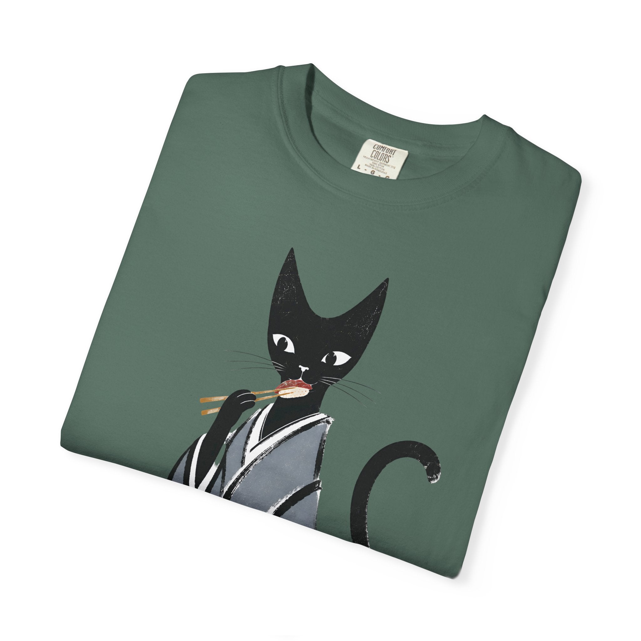 Kat in Kimono T-Shirt — Japanese Cat Illustration Tee