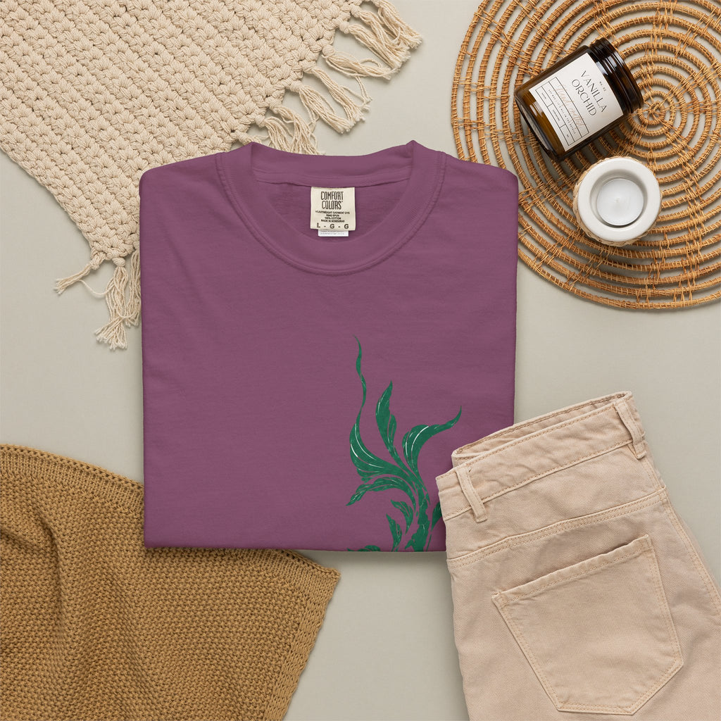 Koi Fish Graphic T-Shirt – Green Dual Koi Design