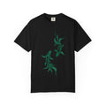 Koi Fish Graphic T-Shirt – Green Dual Koi Design