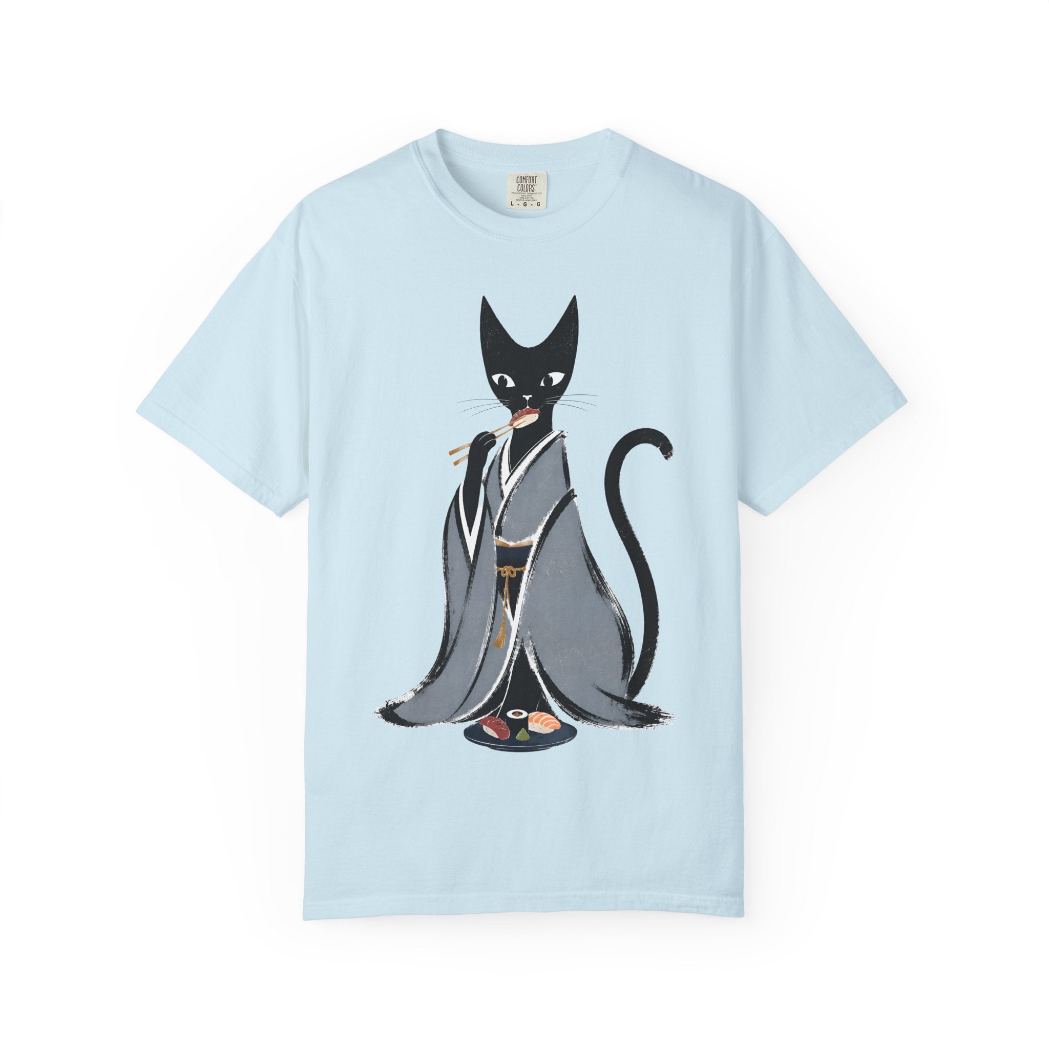 Kat in Kimono T-Shirt — Japanese Cat Illustration Tee