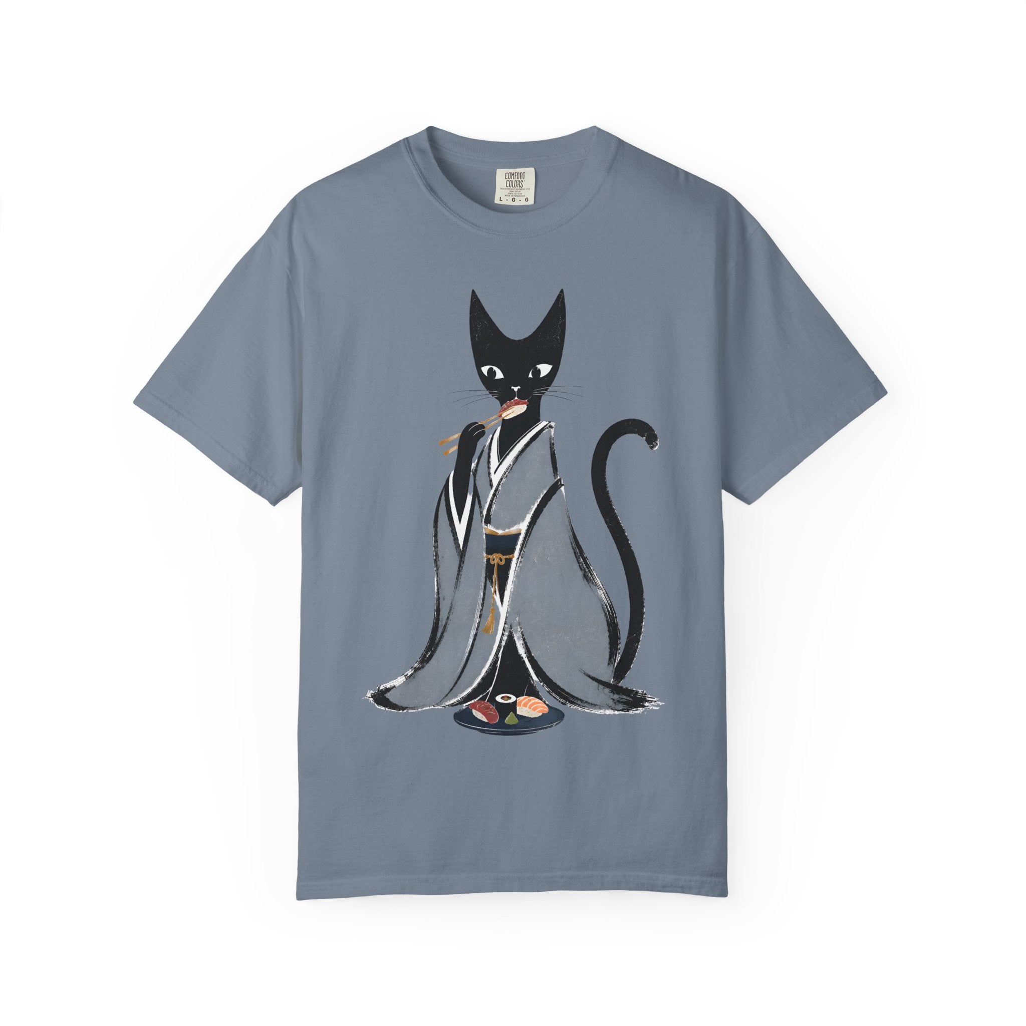Kat in Kimono T-Shirt — Japanese Cat Illustration Tee
