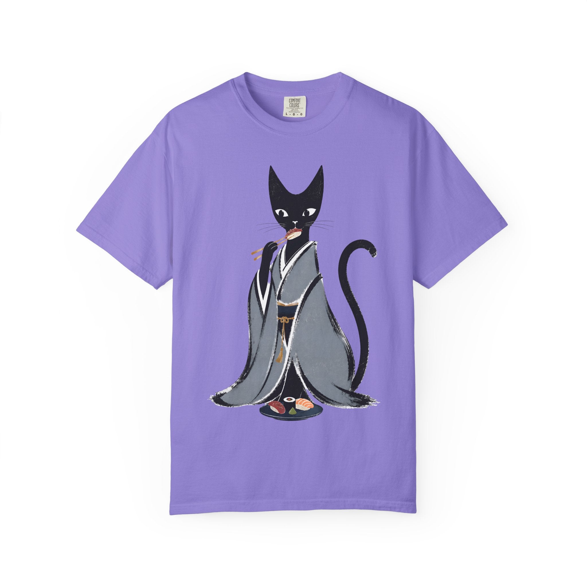 Kat in Kimono T-Shirt — Japanese Cat Illustration Tee