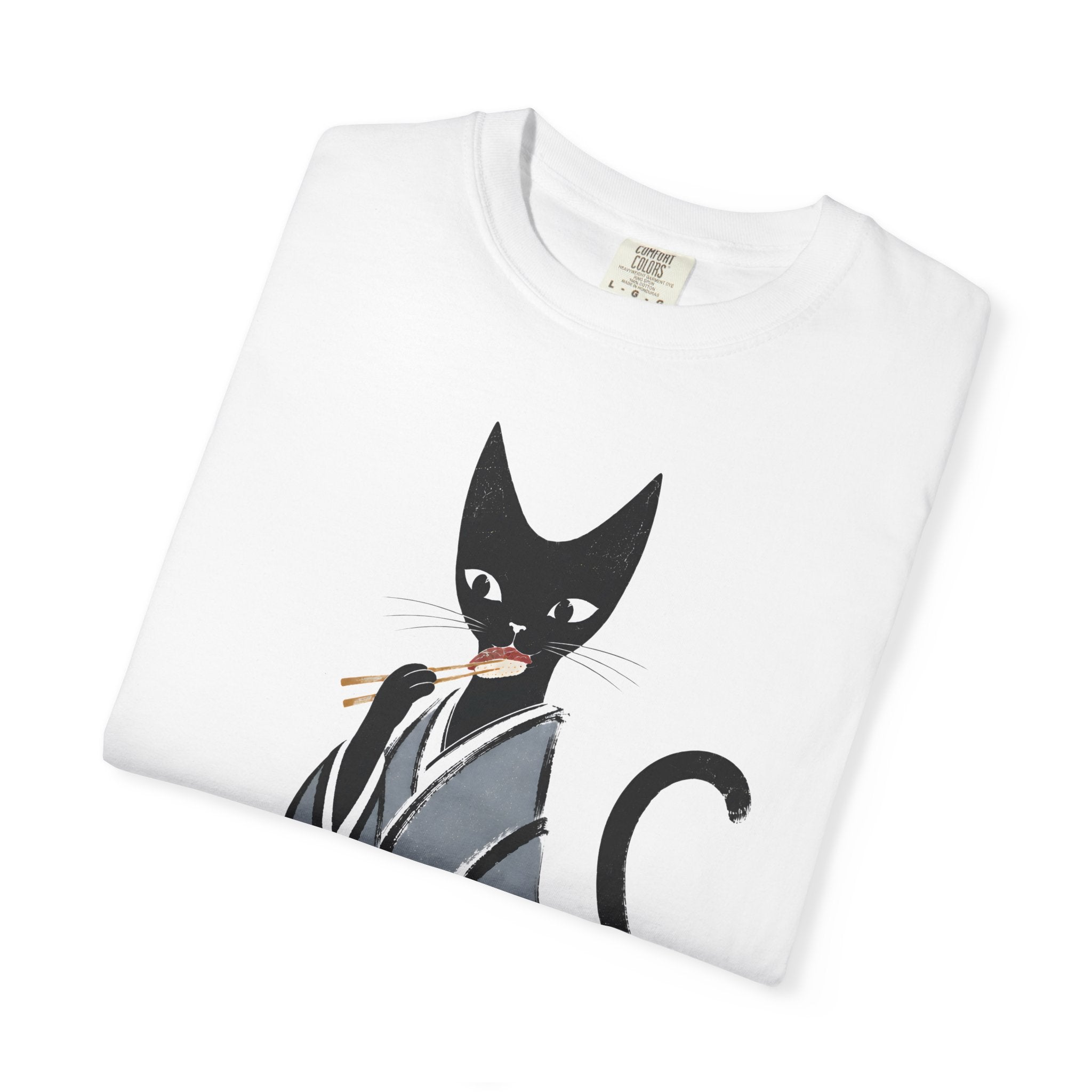 Kat in Kimono T-Shirt — Japanese Cat Illustration Tee