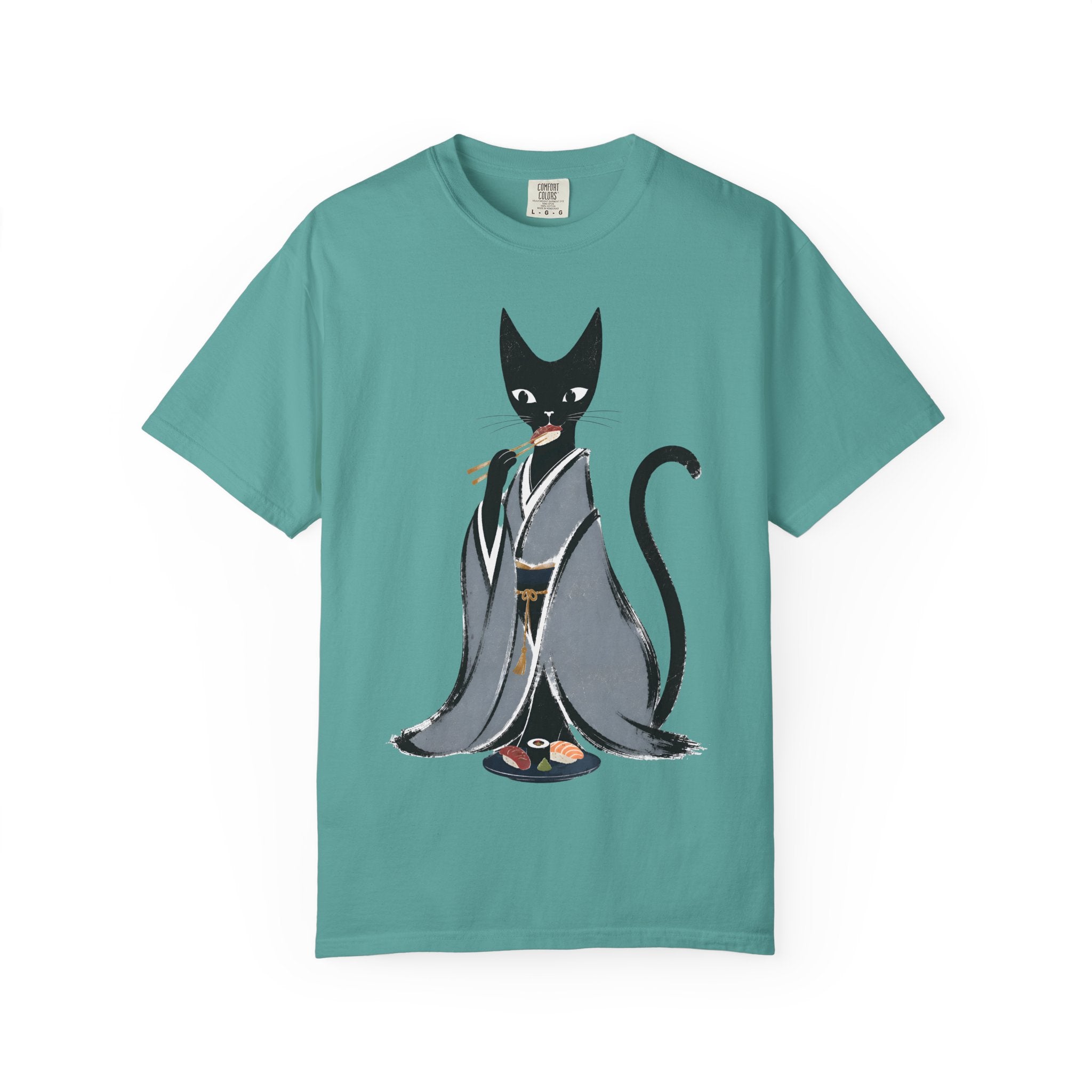 Kat in Kimono T-Shirt — Japanese Cat Illustration Tee