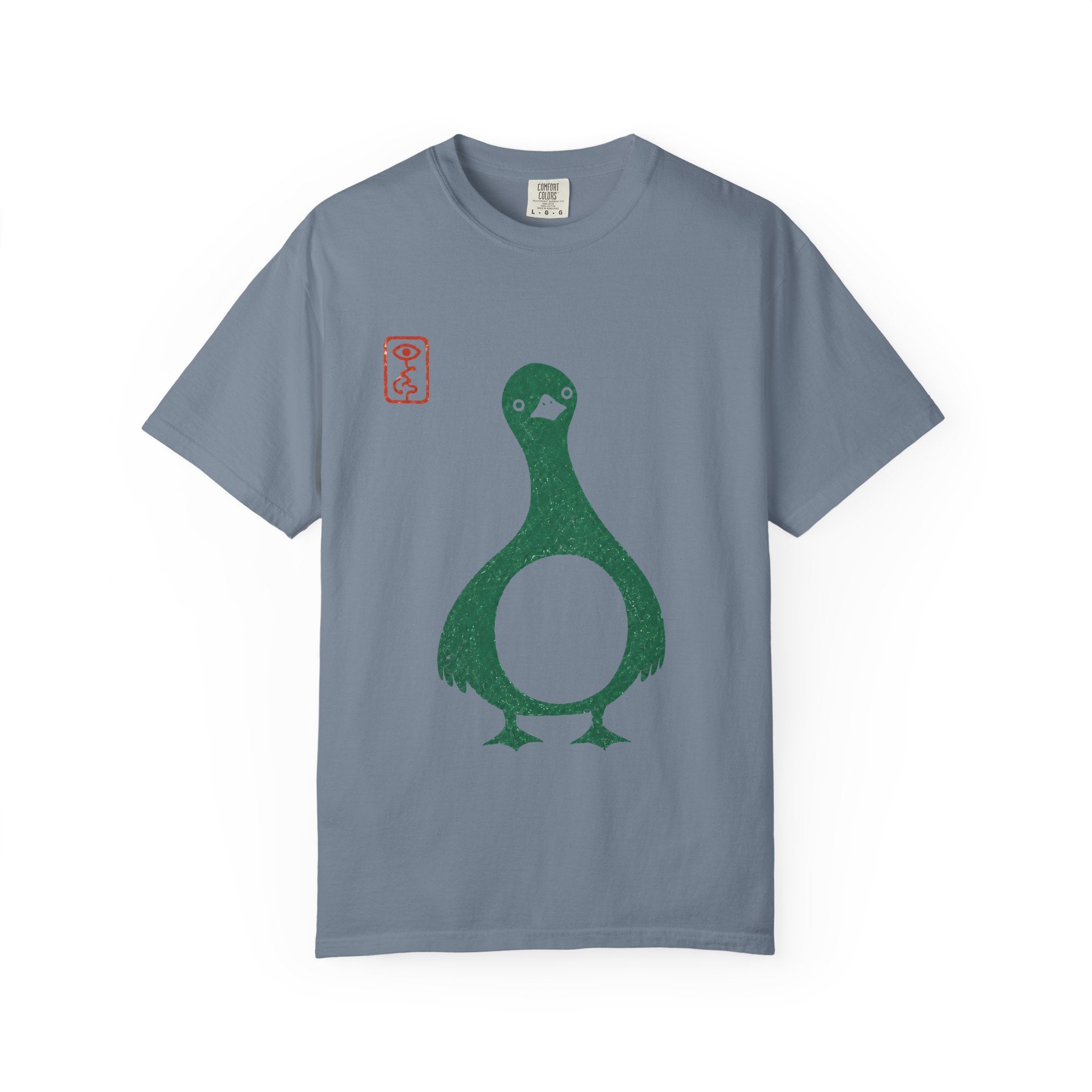 Pigeon Graphic T-Shirt — Vintage Green Bird Print