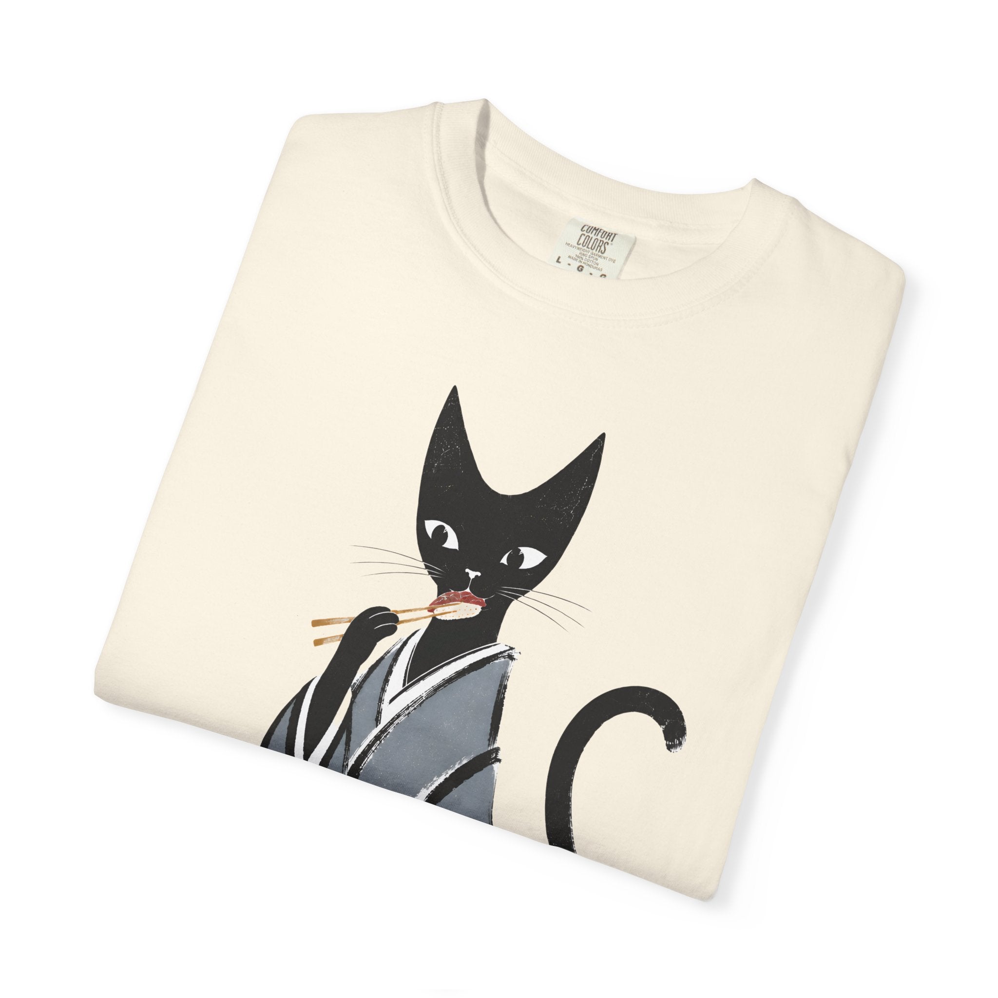 Kat in Kimono T-Shirt — Japanese Cat Illustration Tee