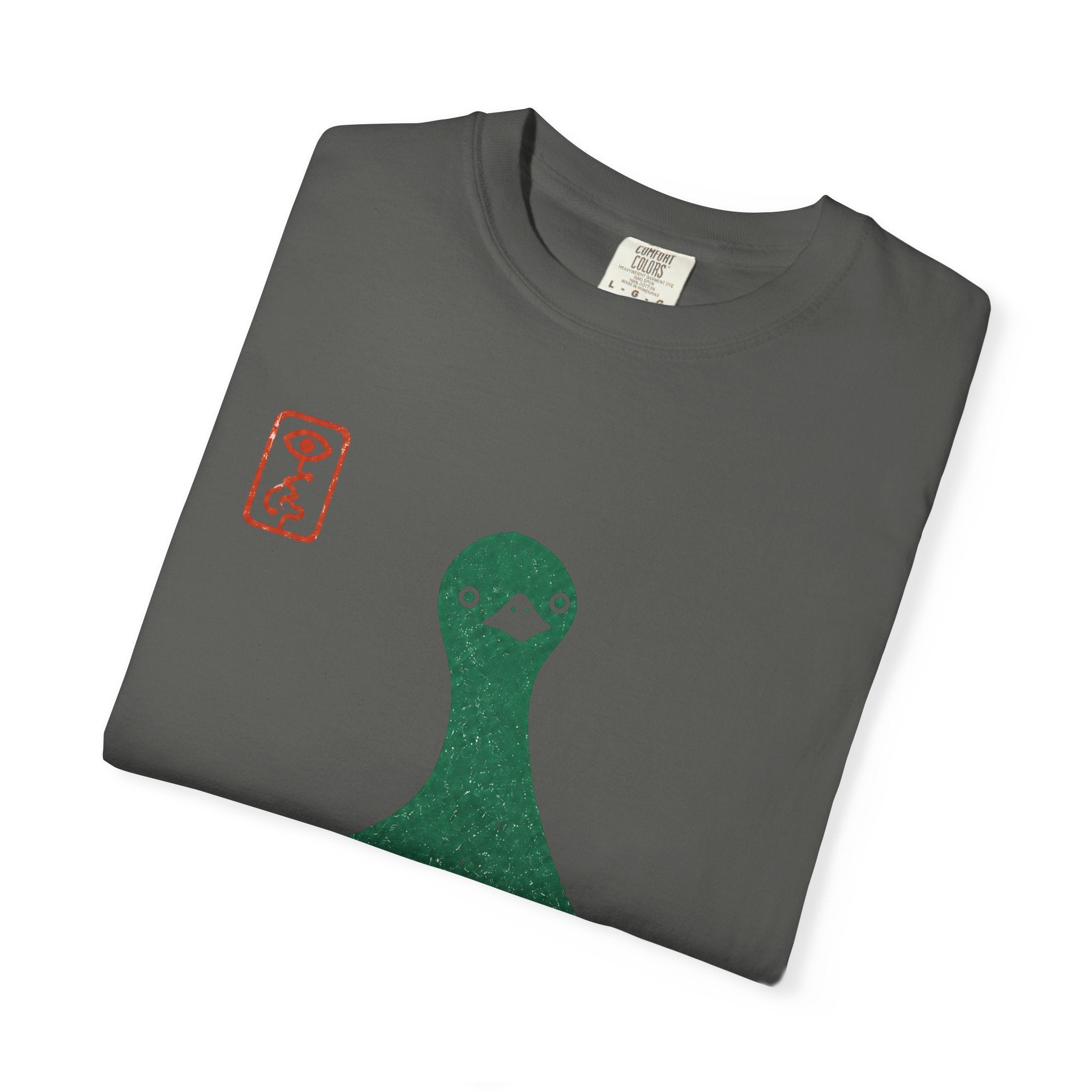 Pigeon Graphic T-Shirt — Vintage Green Bird Print